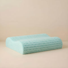 Zölde-kék anatómiai párna a kép közepén