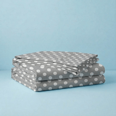 Összehajtott pamut ágyneműhuzatok pöttyös mintás