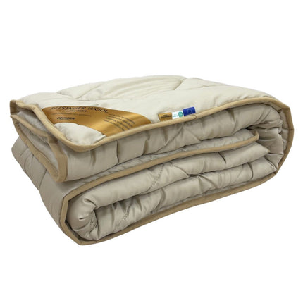 Álomszép - Gyapjú 4 évszak paplan - szegőszalaggal díszített - 140x200 cm