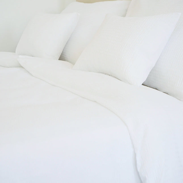 Krepp párna-, paplanhuzat – 100% Pamut – Fehér - áthajtós - 130 gr/m2