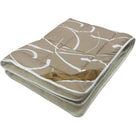 Merino Gyapjú-pamut téli paplan - Karamell fehér mintával