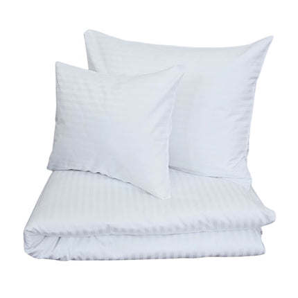 Hotel damaszt 1 cm csíkos ágyneműhuzat garnitúra 100% pamut - áthajtós - 3 db-os /Paplan+Fél+Kispárna/ 140 gr/m2