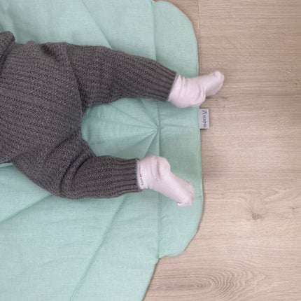 Kagyló gyerek játszószőnyeg és takaró - menta