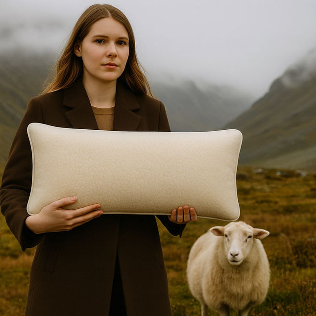 Gyapjú Euro párna kétoldalas 450 gr/m2 - 40x80 cm