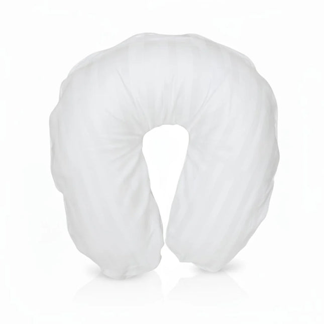 Szállodai 2 cm damaszt csíkos nyakpárnahuzat - cipzáras