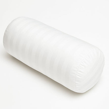 Szállodai 2 cm damaszt csíkos hengerpárna huzat - cipzáras