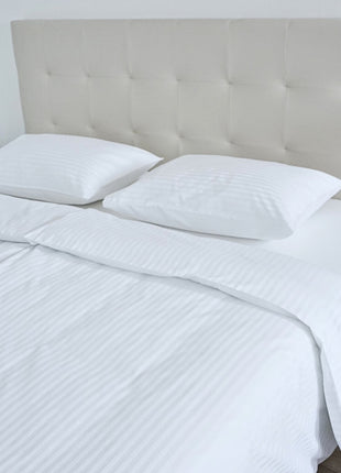 Hotel damaszt paplanhuzat 1 cm csíkos 100% pamut - áthajtós - 140 gr/m2