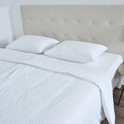 Hotel damaszt paplanhuzat 1 cm csíkos 100% pamut - áthajtós - 140 gr/m2