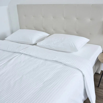 Hotel damaszt 1 cm csíkos ágyneműhuzat garnitúra 100% pamut - áthajtós - 2 db-os szett - 140 gr/m2