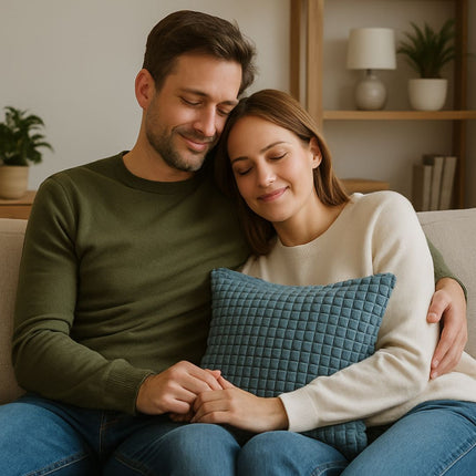 Szürke díszpárna - 45x55 cm