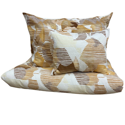 Krepp ágyneműhuzat garnitúra 3 db-os - Földszínek