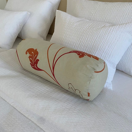 Bézs ágas - hengerpárna 2 db