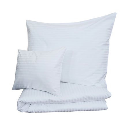 Hotel szatén 1 cm csíkos ágyneműhuzat garnitúra 100% pamut - áthajtós - 3 db-os szett - 140 gr/m2 - csomagos