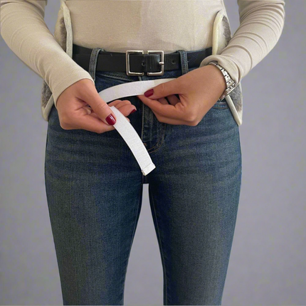 Gyapjú vesemelegítő - 25x75 cm - nagy - barna kockás