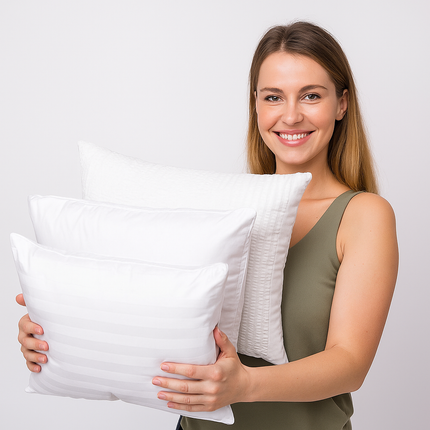 Formázható kispárna - 100 % pamut - változó fehér anyaggal - 2 db