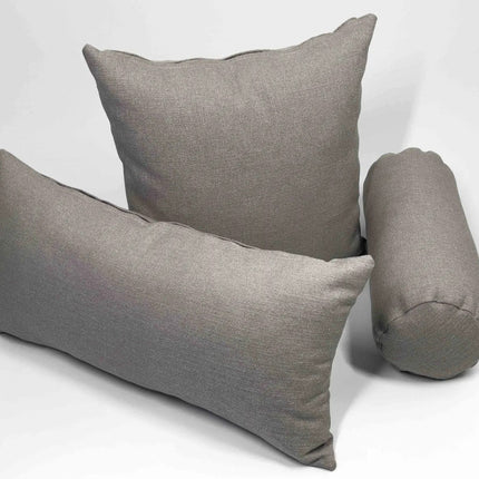 Díszpárna betéttel - cipzáros - Szürkésbarna