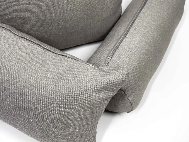 Díszpárna betéttel - cipzáros - Szürkésbarna