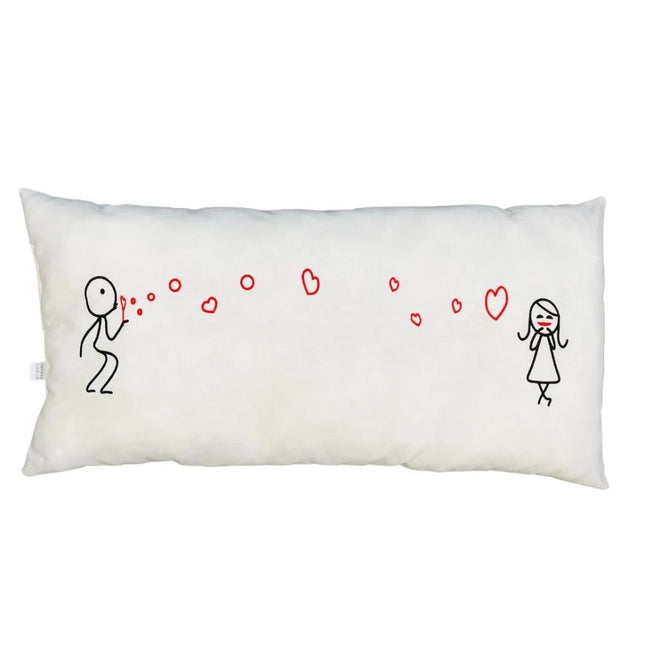 Szív küldi szívnek díszpárna - microfiber