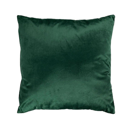 Mohazöld bársony díszpárna - betéttel - 45x45 cm