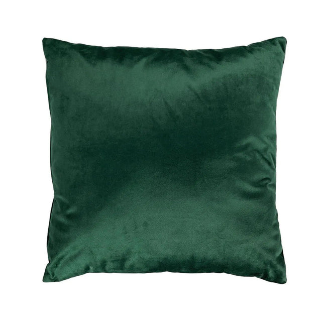 Mohazöld bársony díszpárna - betéttel - 45x45 cm