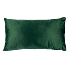 Mohazöld bársony téglalap díszpárna - betéttel - 30x60 cm
