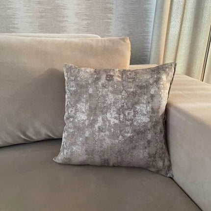 Dekor ezüstös díszpárna - 40x40 cm