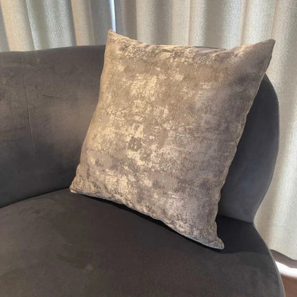 Dekor ezüstös díszpárna - 40x40 cm