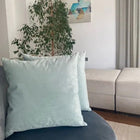 Díszpárna (betéttel) 45x45 cm (türkiz)