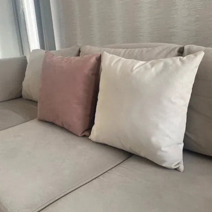 Díszpárna (betéttel) 45x45 cm (krém)