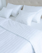 Hotel damaszt 2 cm csíkos ágyneműhuzat garnitúra 100% pamut - szettek - 140 gr/m2
