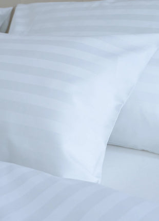 Hotel damaszt szatén csíkos paplanhuzat – 100% pamut – 20 mm csíkozás - 140 g/m²