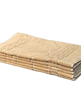 Szállodai Frottír Kádkilépő – Bézs Tappancsos – Prémium Minőség – 600 g/m²