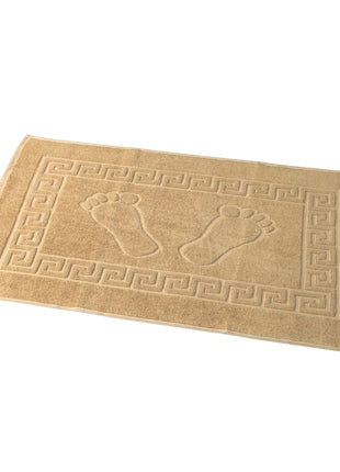 Szállodai Frottír Kádkilépő – Bézs Tappancsos – Prémium Minőség – 600 g/m²