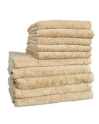 Szállodai Frottír Törölköző – Bézs – 100% Pamut – 450 g/m²