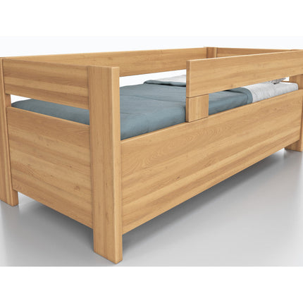 Ela bükk ágy két oldalfával és ágyneműtartóval