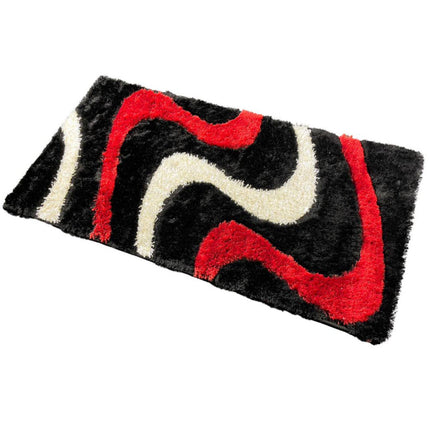 Színes-hullámos hosszú szálú futószőnyeg