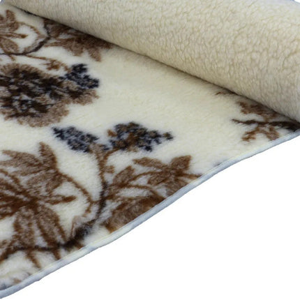 Gyapjú alsó takaró (derékalj) mintás kétoldalas - 520 gr/m2-90x200 cm