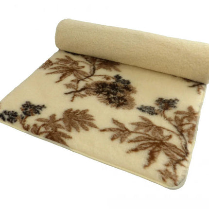 Gyapjú alsó takaró (derékalj) mintás kétoldalas - 520 gr/m2-90x200 cm