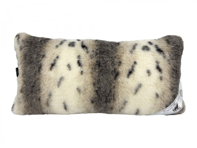 Gyapjú Euro párna - Hiúz mintás kétoldalas - 550 gr/m2 - 40x80 cm