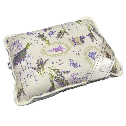 Egyoldalas gyapjú levendula mintás kispárna - 600 gr/m2 - 40x50 cm