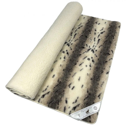 Gyapjú-felső takaró-Hiúz mintás - 550 gr/m2 - (135x200 cm)