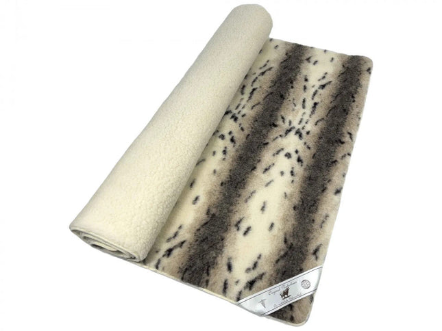 Gyapjú dupla felső takaró kétoldalas -Hiúz mintás - 550 gr/m2 - (220x200 cm)