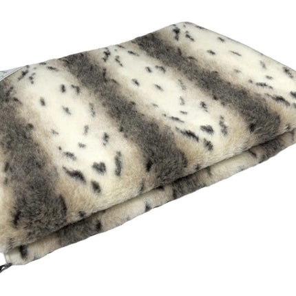 Gyapjú dupla felső takaró kétoldalas -Hiúz mintás - 550 gr/m2 - (220x200 cm)