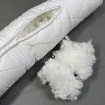 Vékony steppelt hengerpárna - állítható keménységgel