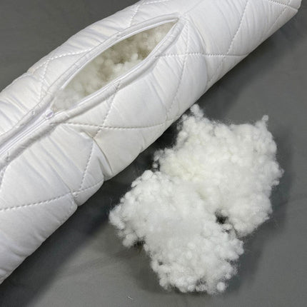 Vékony steppelt hengerpárna - állítható keménységgel