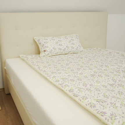 Gyapjú-pamut nyári garnitúra (2 részes) - Levendulás