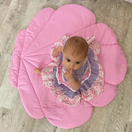 Kagyló gyerek játszószőnyeg és takaró - sötétrózsaszín