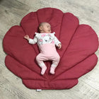 Kagyló gyerek játszószőnyeg és takaró - málna