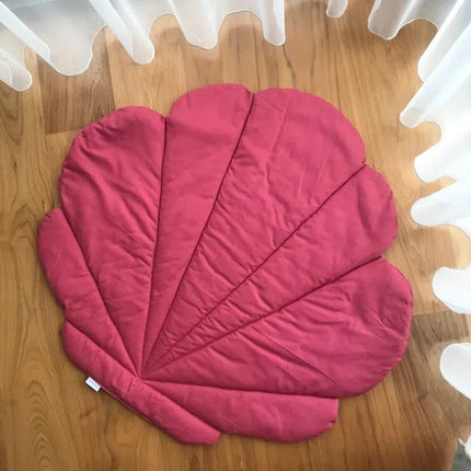 Kagyló gyerek játszószőnyeg és takaró - málna