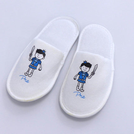 Hotel eldobható herceg mintás gyerek papucs - Prémium minőség!